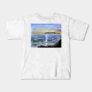 Kims Beach Sunset Kids T-Shirt